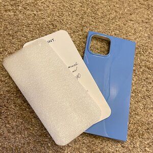 SQUARE Cornflower Blue iPhone 12 Pro Max or 12 case *Stocking Stuffer-Gift Baske